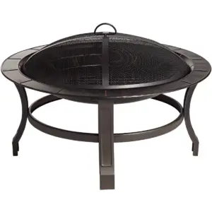 John Timberland Iron Outdoor Fire Pit Round 30