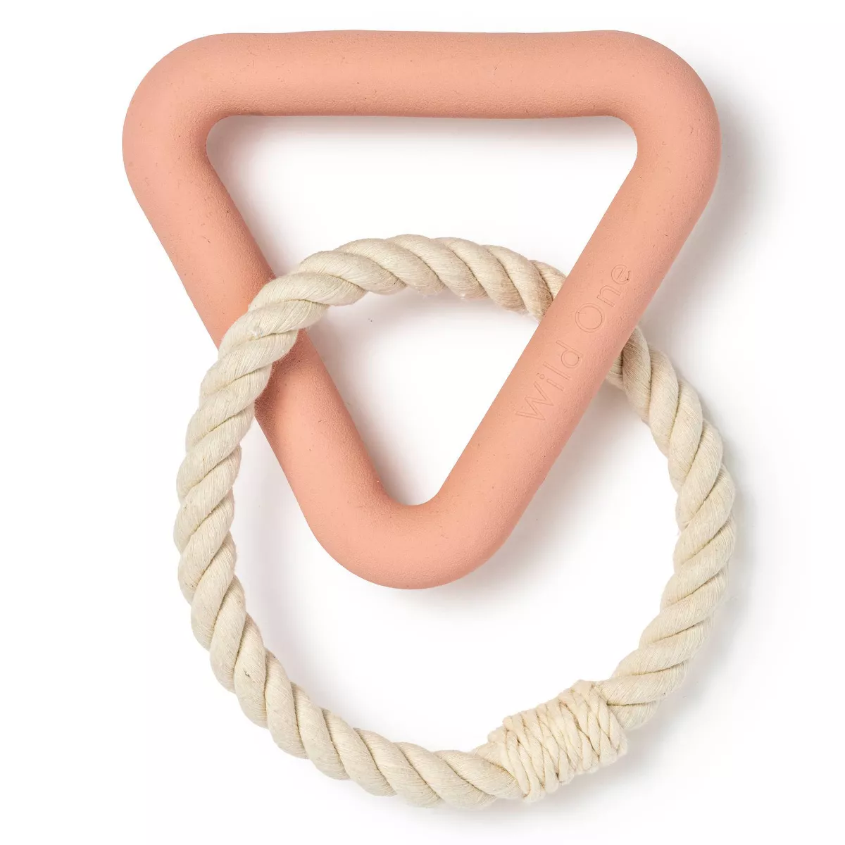 Wild One Triangle Tug Engaging Dog Toy - Pink
