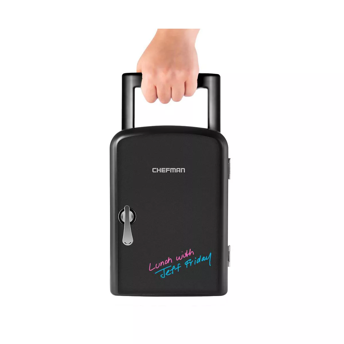 Chefman 0.52 cu ft Portable Eraser Board Mini Fridge - Black