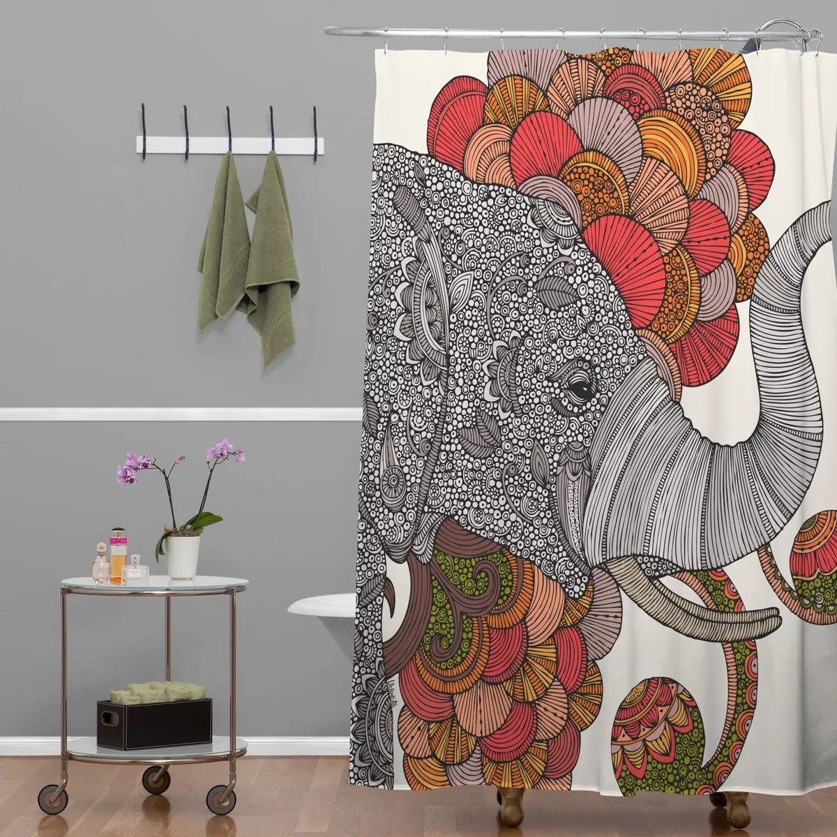 Dreams of India Shower Curtain - Deny Designs