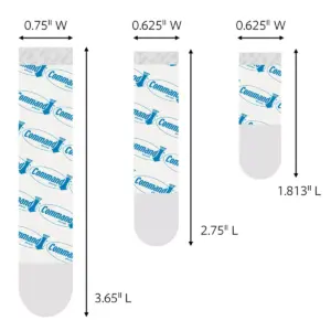 Command Refill Strips (8 Small/4 Medium/4 Large) White