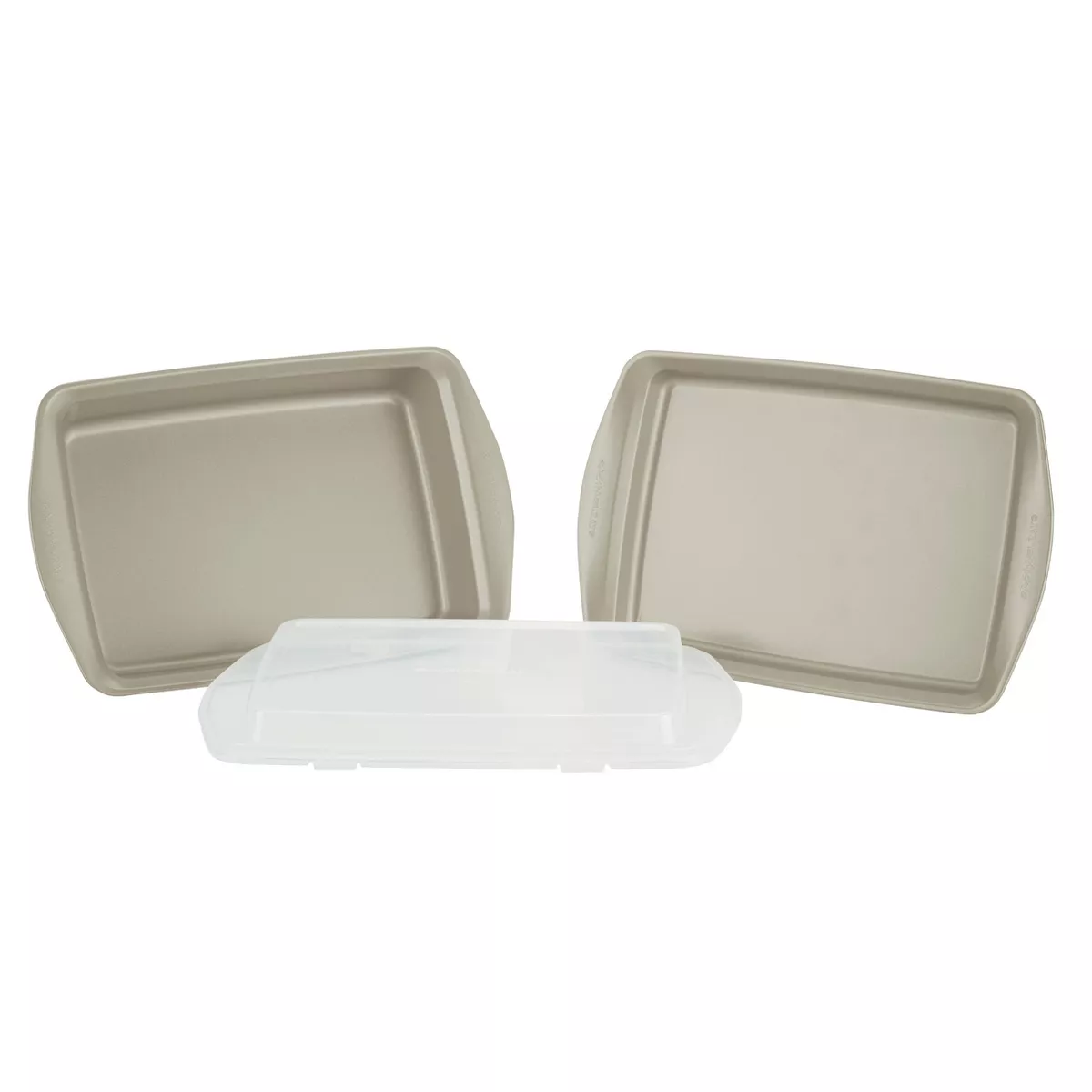 Rachael Ray 3pc Nonstick Bakeware Set Silver