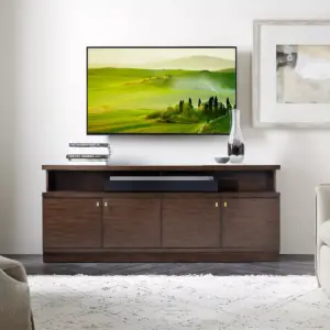 MegaMounts Smooth Black Matt Finish Fixed Television Mount