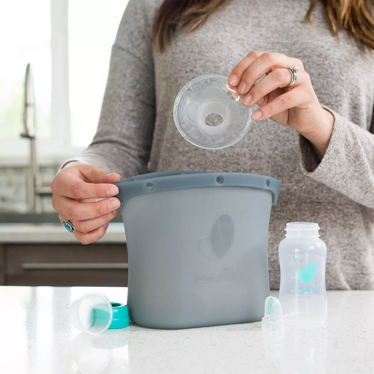 Evenflo Silicone Reusable Sanitizer Microwave Steam Bags