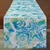 Split P Sealife Print Table Runner - 72''L - Blue