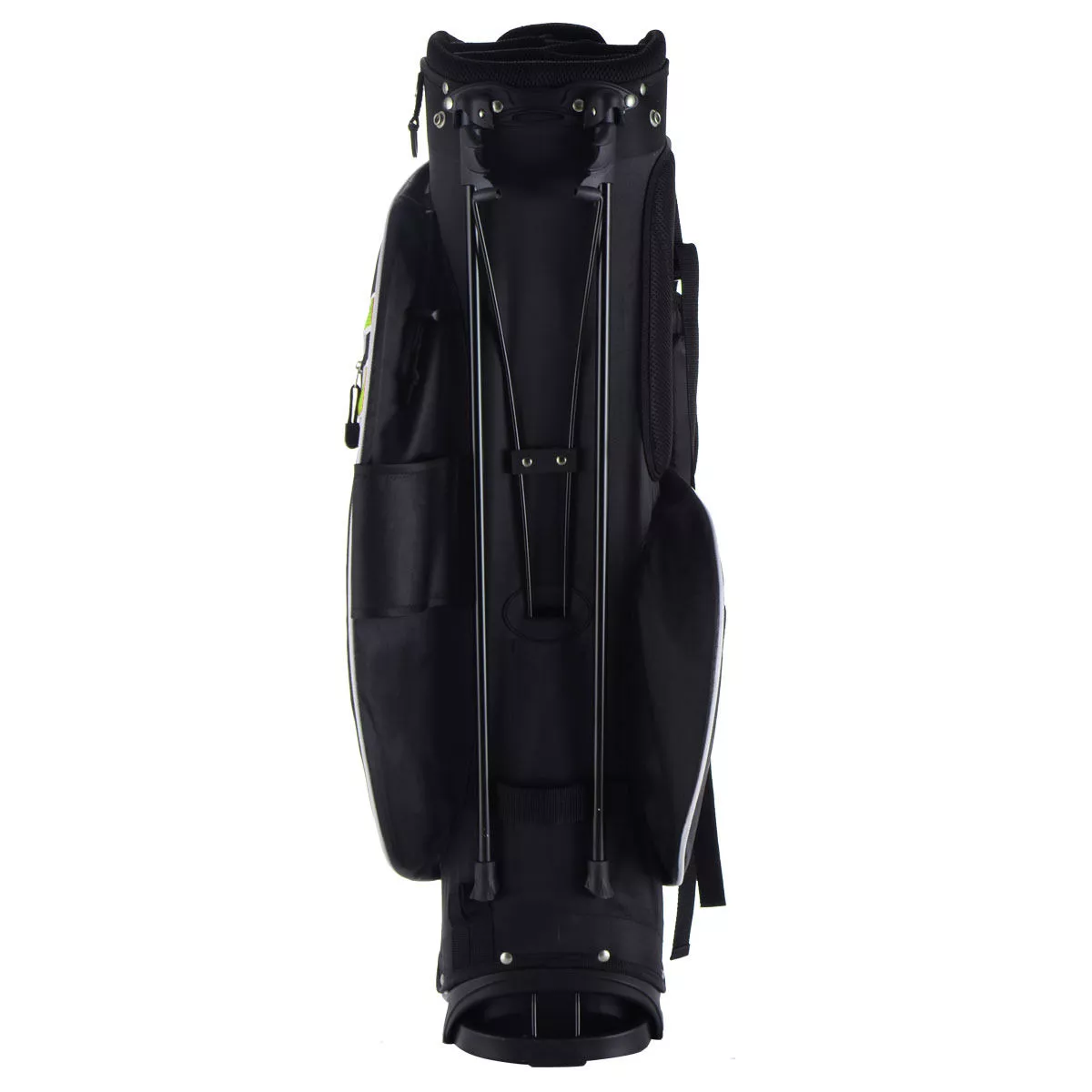 Costway Golf Stand Cart Bag Club w/6 Way Divider Carry Organizer Pockets Storage Green