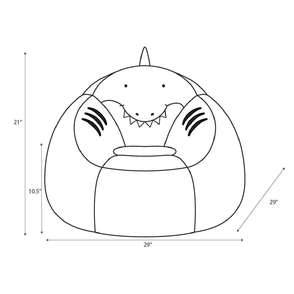 Shark Bean Bag Chair - Pillowfort™