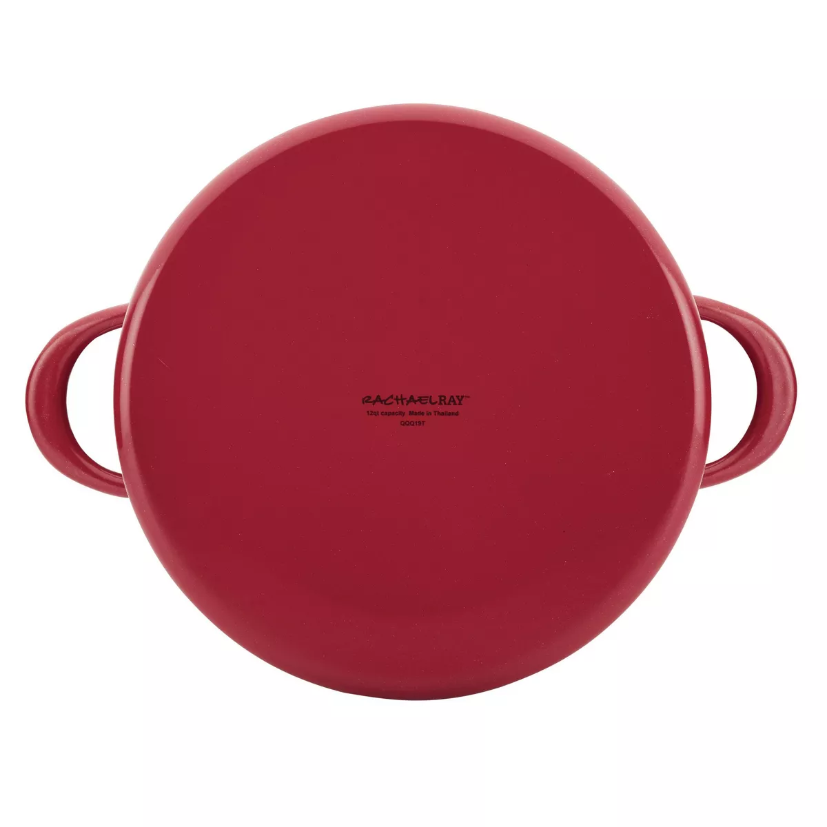 Rachael Ray Create Delicious 12qt Enamel on Steel Stockpot with Lid Red