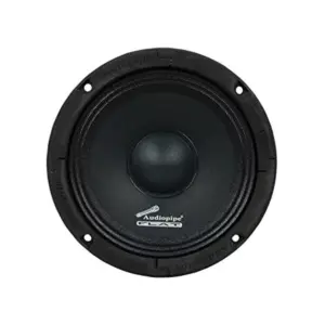 Audiopipe 2 x APMB-65FLT 250 Watt 6.5-inch Flat Mount APMB Series Midrange Driver Speaker w/ Flat House Design, Black (2 Pack)