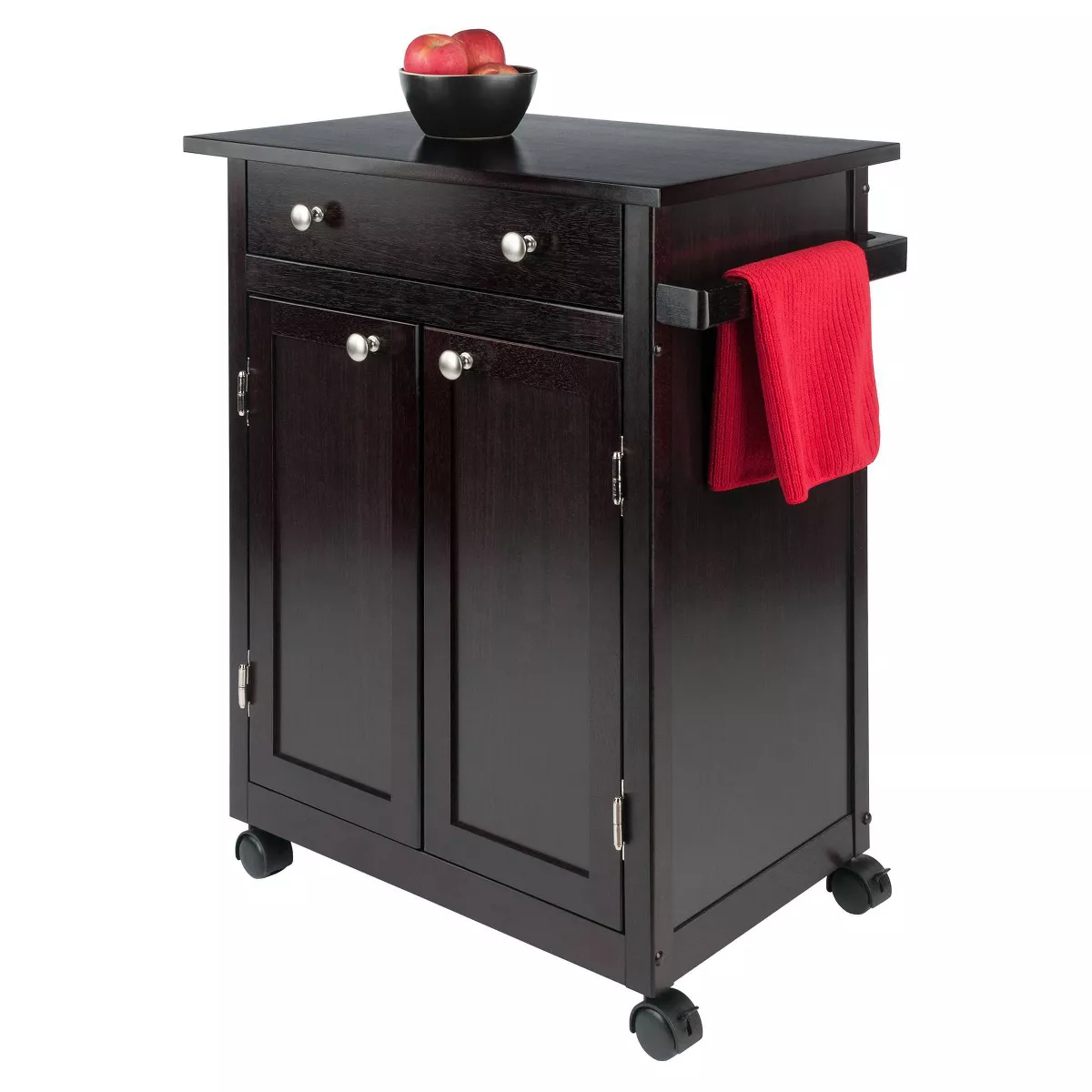 Savannah Kitchen Cart Wood/Coffee - Winsome