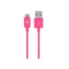 Monoprice USB Type-A to Micro Type-B Cable - 10 Feet - Pink | 2.4A, 22/30AWG - Select Series