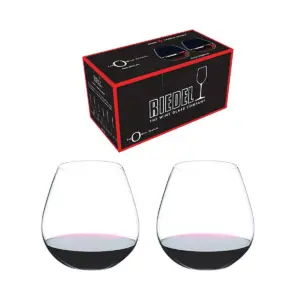 Riedel O Wine Dishwasher Safe Fine Crystal Stemless Pino/Nebbiolo High Acidity Moderate Tannin Red Wine Tumbler Glass Set, 24.3 Ounces, (2 Pack)