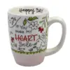 Tabletop 4.75" You Make My Heart Smile Mug Coffee Mug Flowers Brownlow Gifts - Drinkware