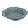 Blue Rose Polish Pottery Indigo Small Octagonal Dish