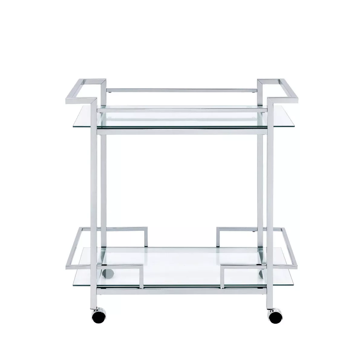 Lucca Bar Cart Chrome - Picket House Furnishings