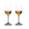 Riedel 6.0 Ounce Vinum Cognac Flute Shaped Clear Fine Crystal Glass Set with Microfiber Polishing Cloth and Dishwasher Safe, Set of 2