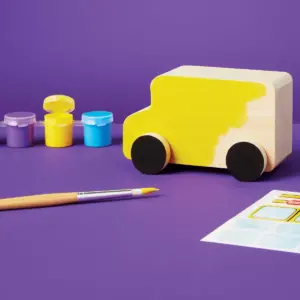 Paint-Your-Own Wooden Vehicles - Mondo Llama™