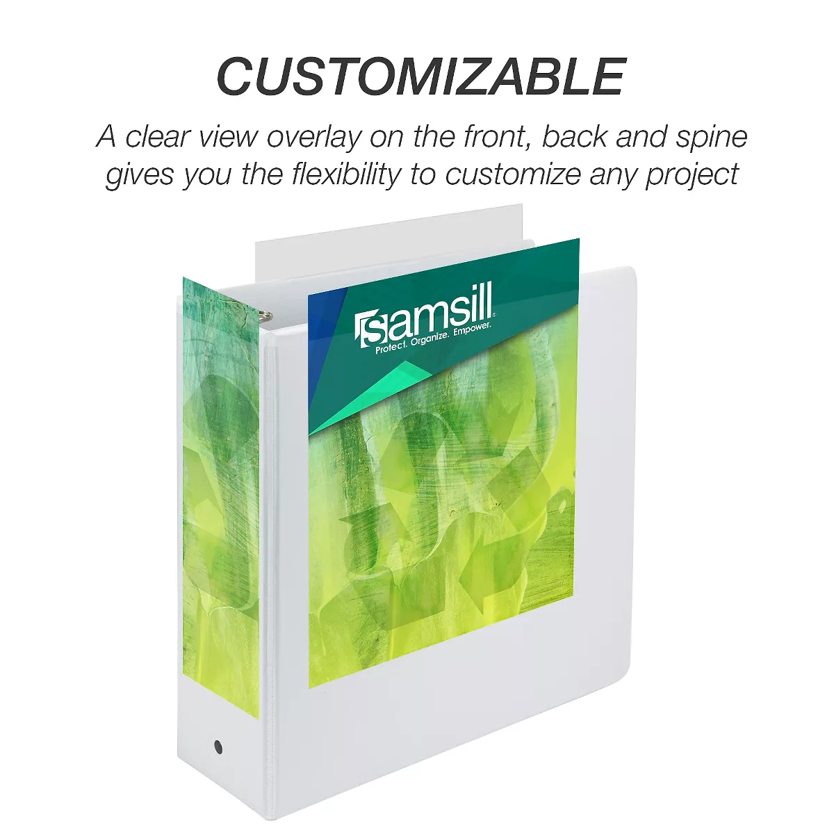 Samsill® Biobased Economy Round Ring View Binders 3 Rings 4