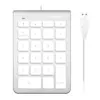 Macally Wired USB 22 Keys Number Key Pad works With Windows PC and Mac - White