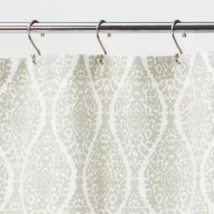 Wave Lines Shower Curtain Green - Threshold™