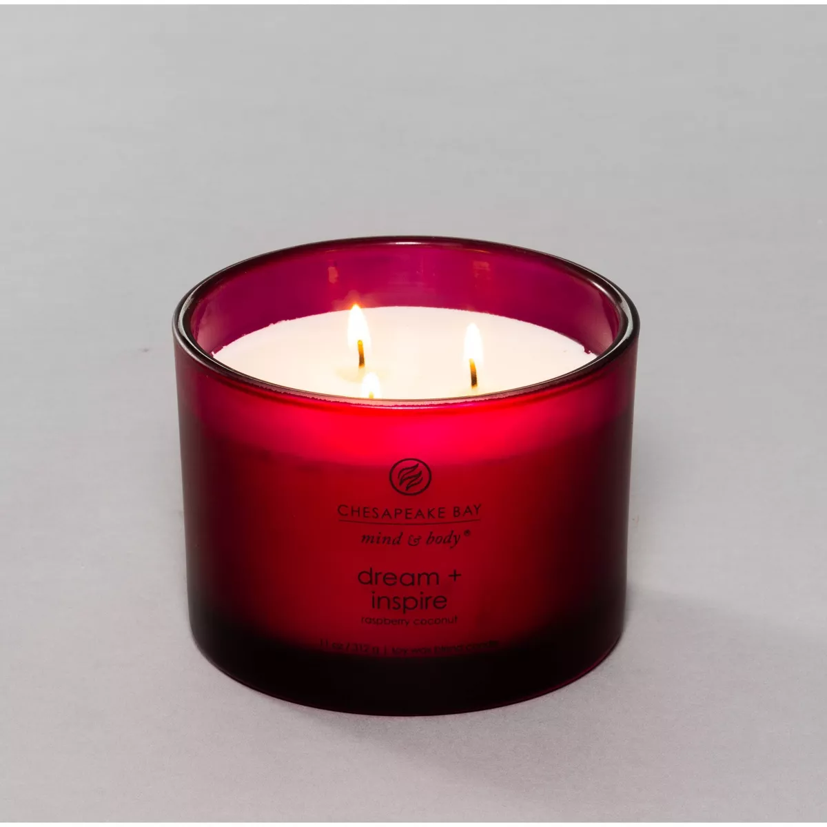 11oz Core Black Jar 3-Wick Candle Dream + Inspire - Mind & Body by Chesapeake Bay Candle