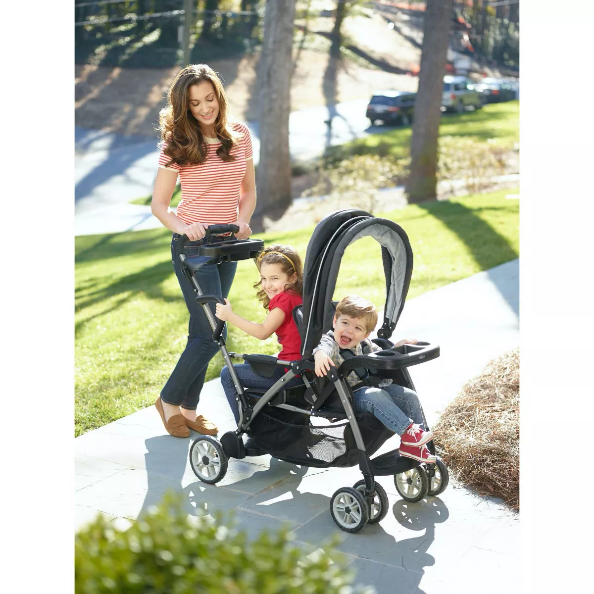 Graco Roomfor2 Click Connect Stand and Ride Stroller - Gotham