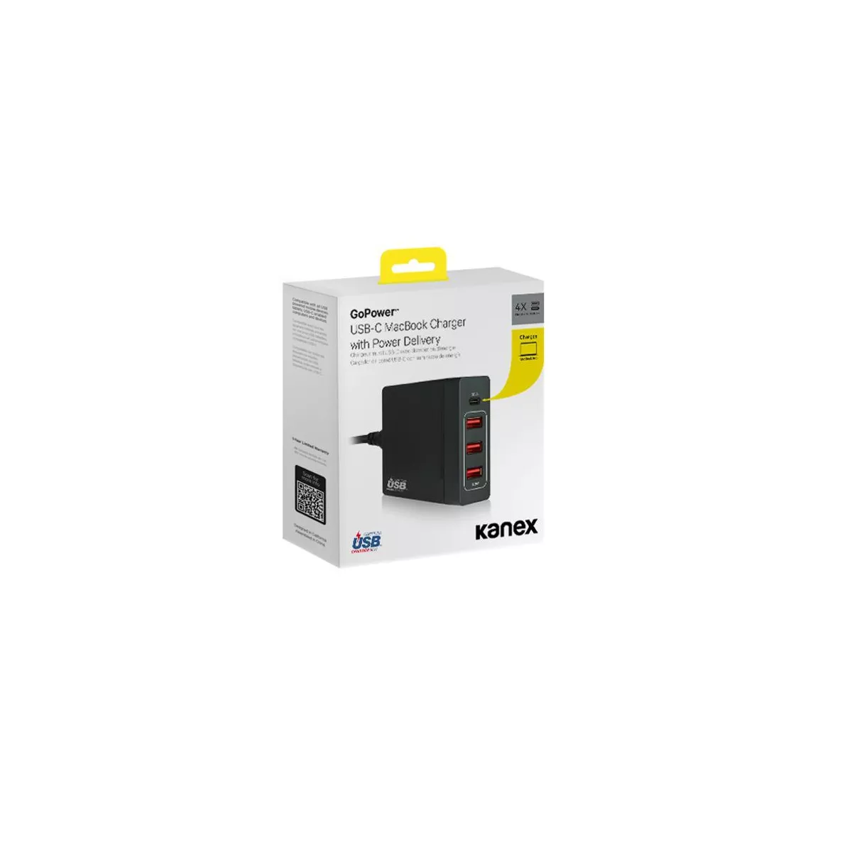Kanex GoPower 72W USB-C MacBook Charger with Power Delivery