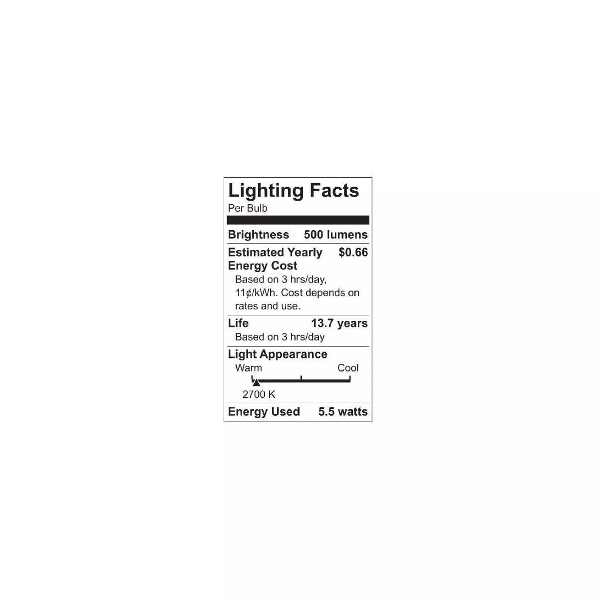 General Electric 2pk 60W Relax White hd equivalent deco bc blunt tip candelabra base LED Light Bulb