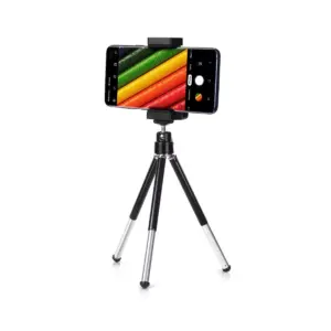 Insten Portable Mini Cell phone Tripod Holder for Smartphone Selfie Universal Galaxy S10+ S10 S10e Note 10 iPhone 11 12 Pro Max mini XS XR 8 7 Plus