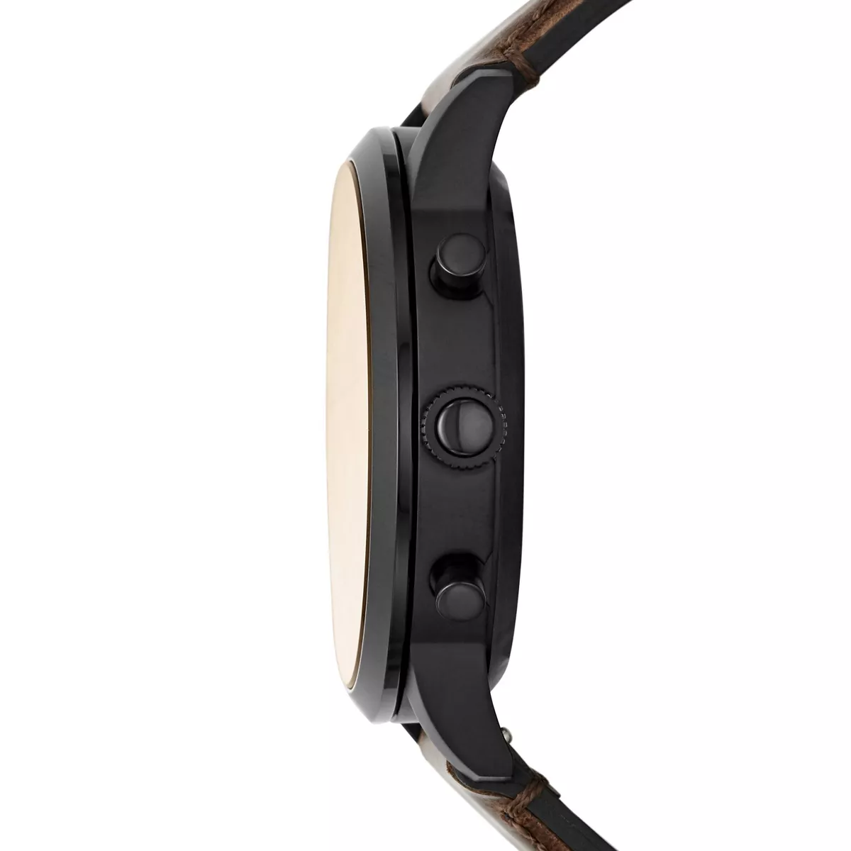 Fossil Hybrid Smartwatch HR Collider 42mm - Black with Dark Brown Leather