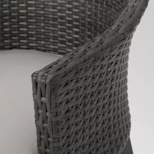 Hillhurst 4pk Wicker Dining Chairs Gray - Christopher Knight Home