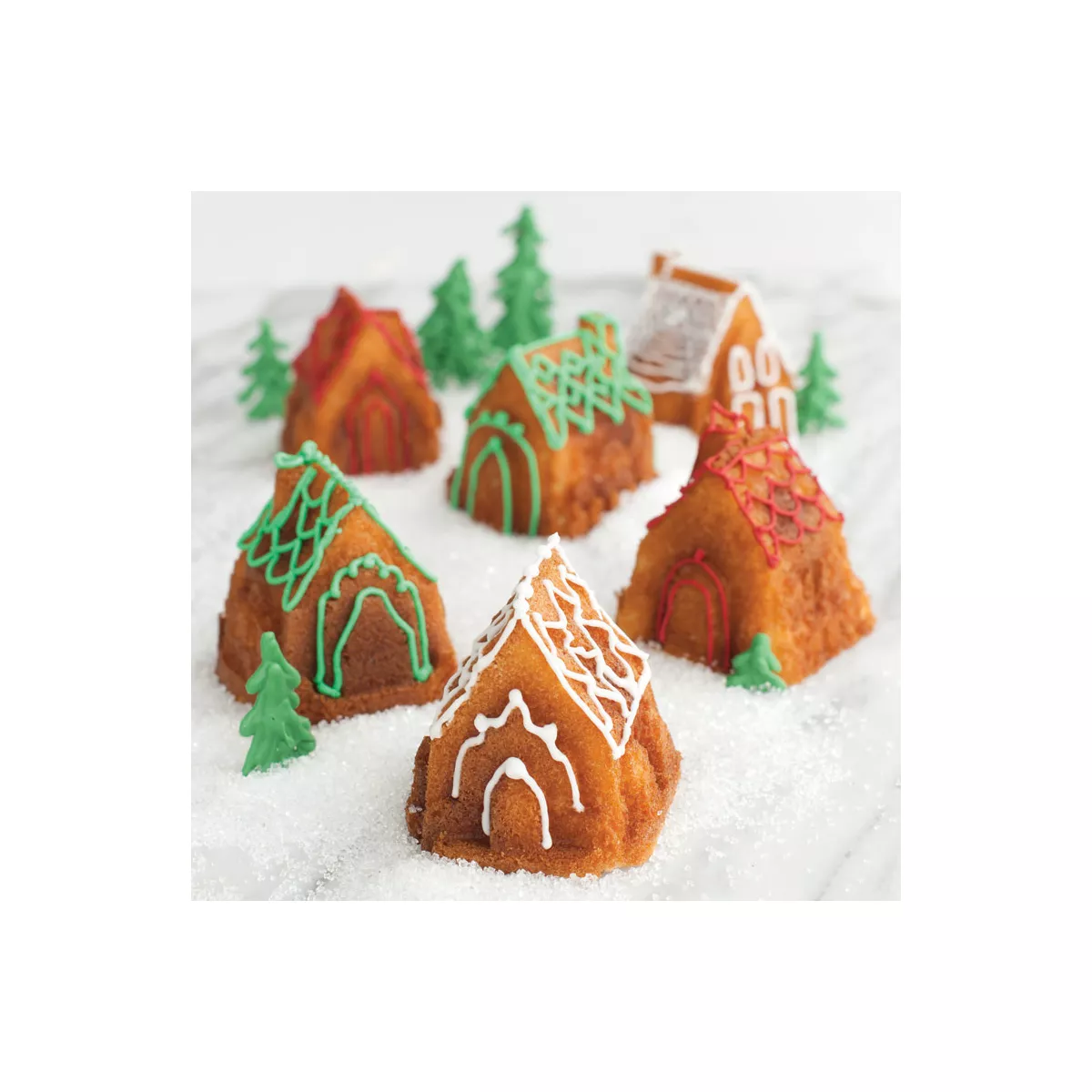 Nordic Ware Platinum Cozy Village Baking Pan
