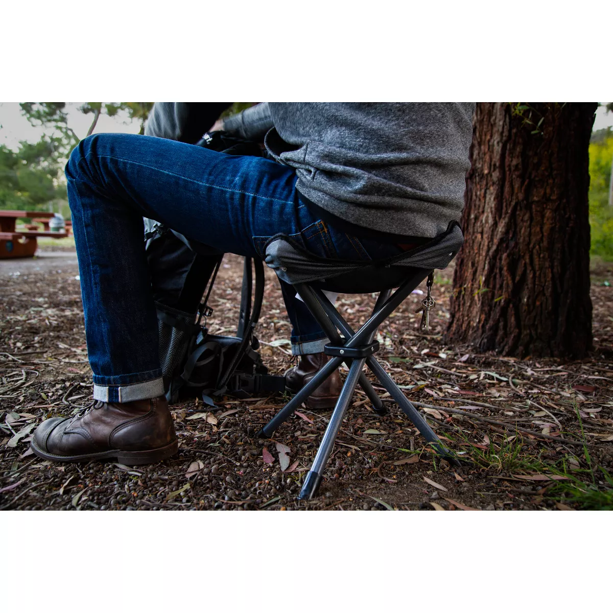 Stansport Apex Fold Up Steel Stool