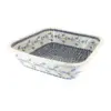 Blue Rose Polish Pottery Tulip Large Square Baker