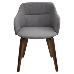Campania Mid Century Modern Chair Fabric Gray - LumiSource