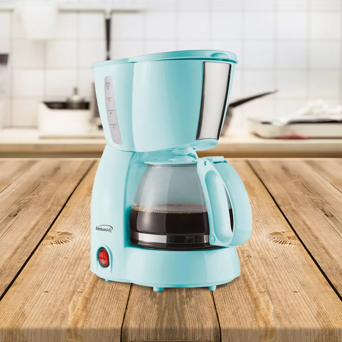 Brentwood 4 Cup 650 Watt Coffee Maker in Blue