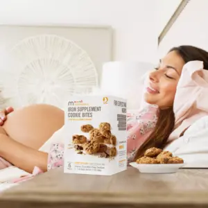 Munchkin Milkmakers 6pk Prenatal Iron Supplement Cookie Bites - Chocolate Chip