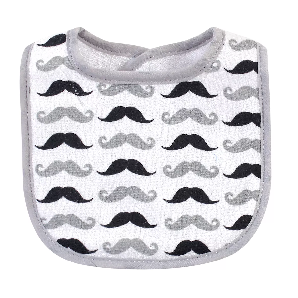 Hudson Baby Infant Boy Cotton Terry Bib and Burp Cloth Set 5pk, Perfect Gentleman, One Size