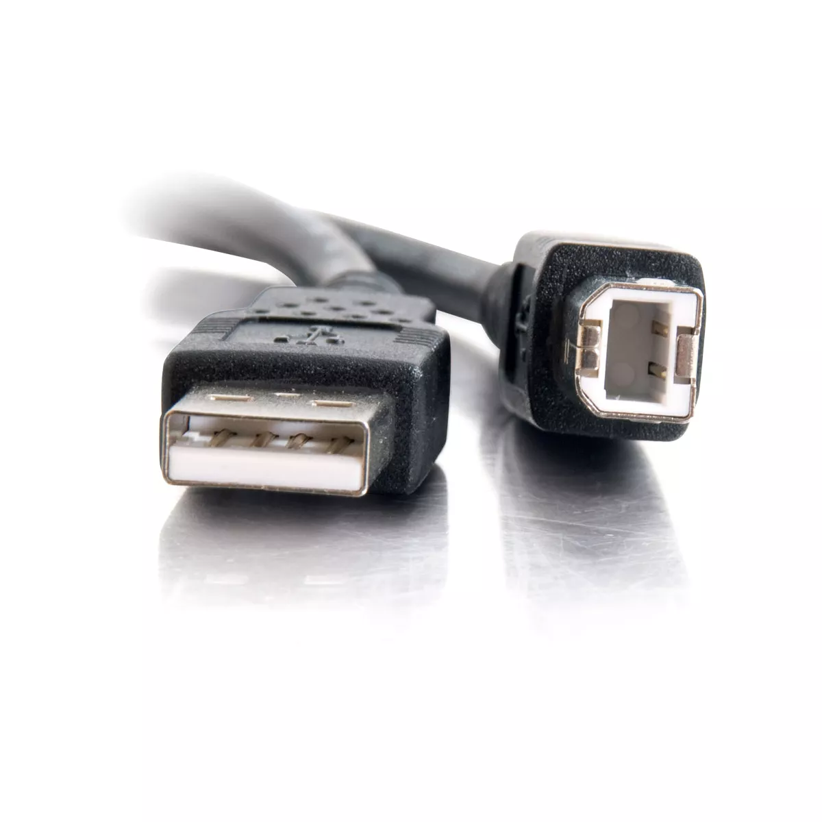 C2G 1m USB 2.0 A to B Cable for Printers and USB Devices - Black - 3ft - Type A Male USB - Type B Male USB - 3.28ft - Black
