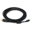 Monoprice USB 2.0 Cable - 15 Feet - Black | USB Type-A Male to USB Mini Type-B 5-Pin, 28/24AWG, Gold Plated For Digital Camera, Cell Phones, PDAs, MP3
