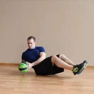 Prism Fitness 400-150-004 10 Pound Weighted Fitness Smart Medicine Ball for Pilates, Yoga, Strength Training, Blue
