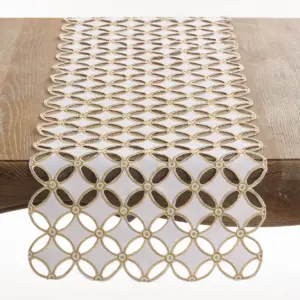 Gold Buche de Noel Design Table Runner (16