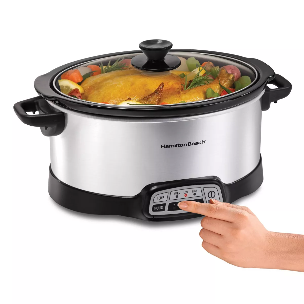 Hamilton Beach Programmable Slow Cooker - Silver - 33463