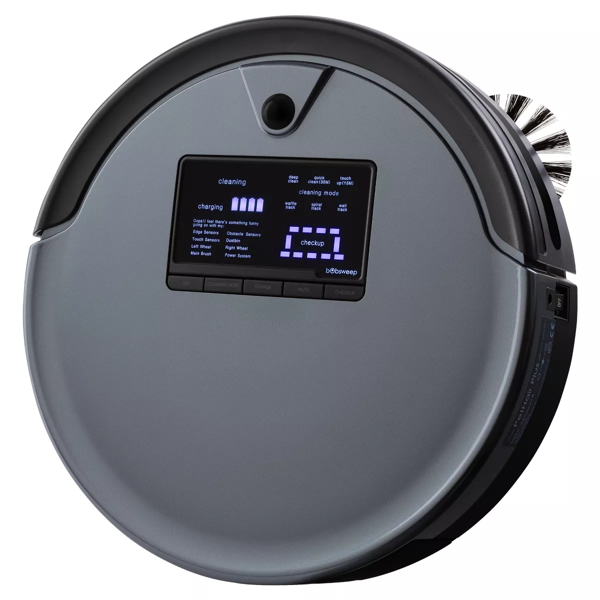 bObsweep PetHair Plus Robot Vacuum Cleaner and Mop - Gray - WPP56002