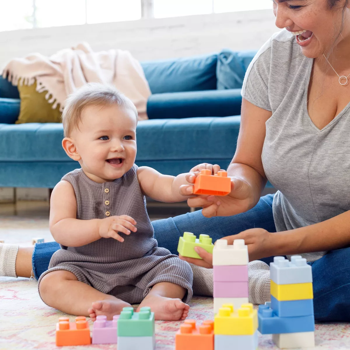 Infantino Go gaga! Super Soft 1st Building Blocks
