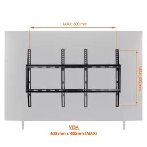 MegaMounts Fixed Wall Mount with Bubble Level for 32-70 Inch