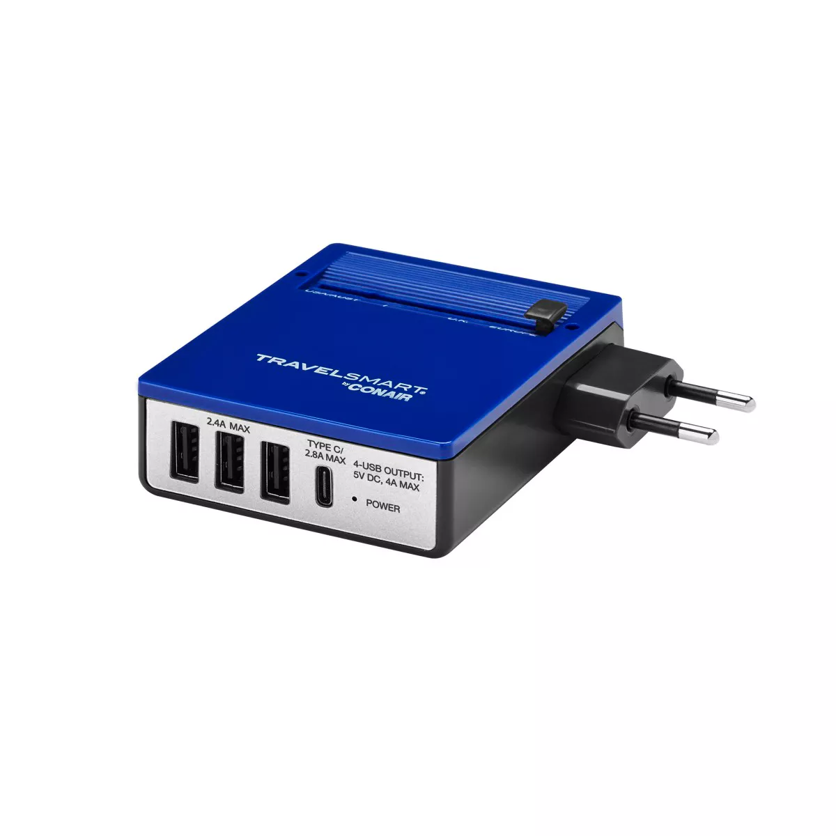 Travel Smart by Conair All-in-One Adapter with USB Port