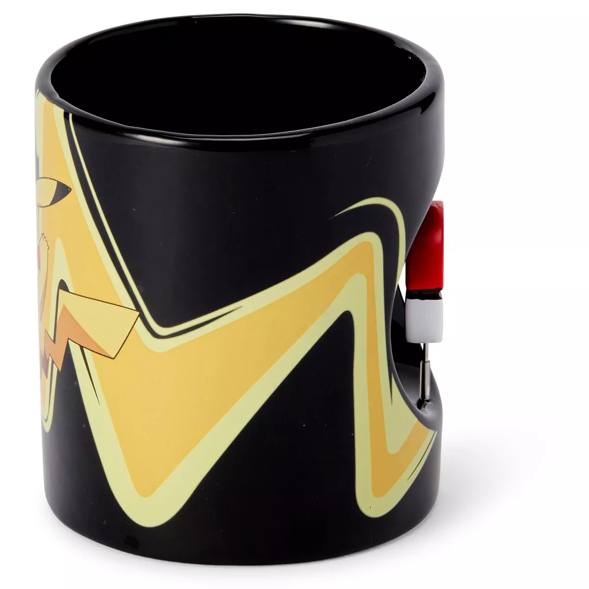 Just Funky Pokemon Pikachu & Pokeball Spinner Ceramic Mug - 16.9-Ounces Black