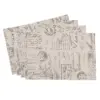 Natural Letters Placemat - Saro Lifestyle