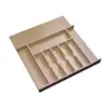 Rev-A-Shelf 4WCT-3SH Short Trim-to-Fit Wooden Cutlery 9 Compartment Tray Insert Utensil Organizer for Kitchen Cabinet Drawers, Natural Maple